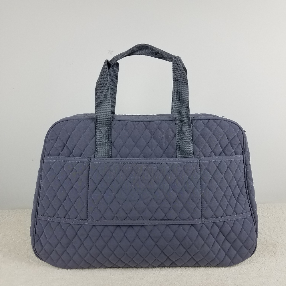 Vera Bradley Carbon Gray Medium Traveler Bag NWT - Picture 4 of 8
